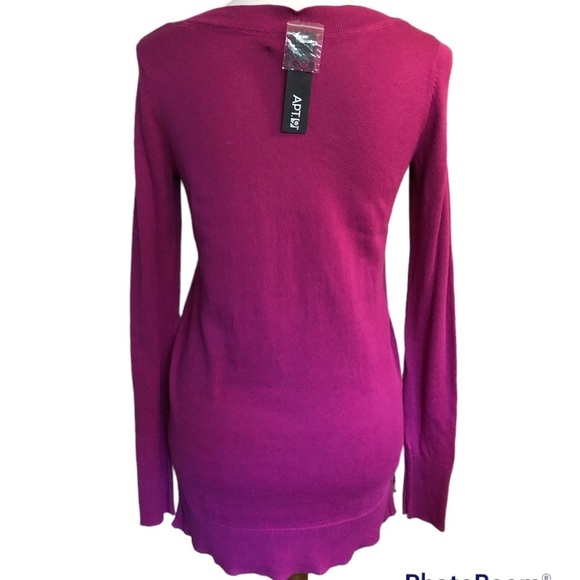 Pink V-neck Sweater by Apt.9 NWT - Picture 5 of 10